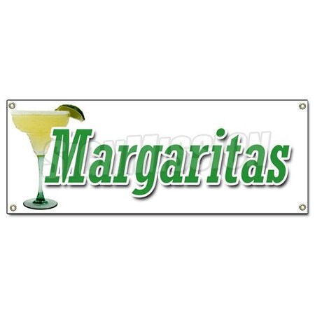 Signmission MARGARITAS BANNER SIGN frozen drinks huge 2 for 1 happy hour sangria B-Margaritas